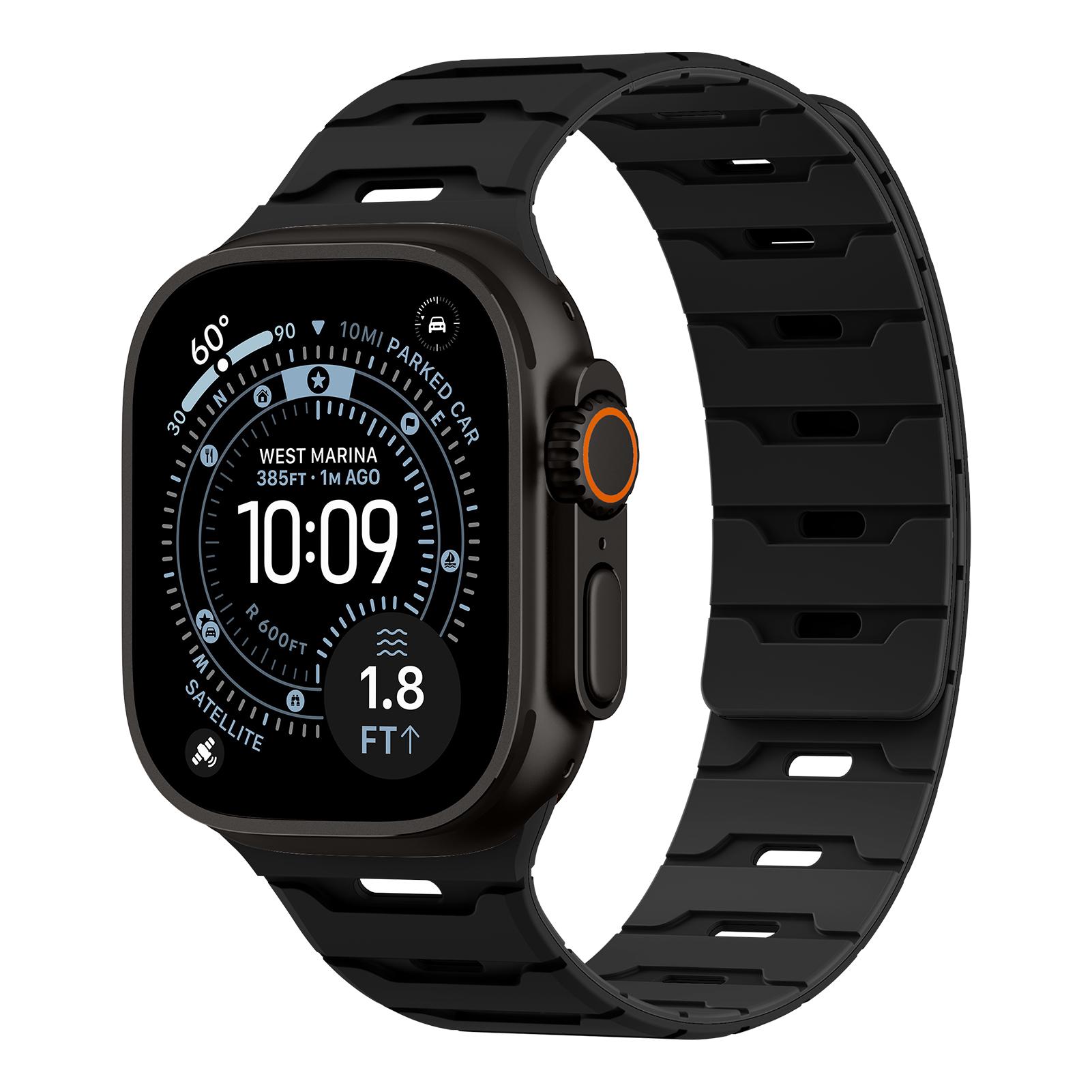 Band For Apple Watch Strap 44mm 45mm 40mm 49mm 46mm 41mm Magnetic Silicone correa Bracelet IWatch Series SE 9 8 7 Ultra2 3 10 11 42 44 45 49-S10 46mm чёрный
Band For Apple Watch Strap 44mm 45mm 40mm 49mm 46mm 41mm Magnetic Silicone correa Bracelet IWatch Series SE 9 8 7 Ultra2 3 10 11 42 44 45 49-S10 46mm чёрный