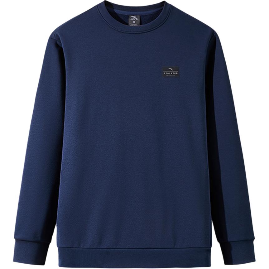 Anta Solid Color Round Neck Comfortable Breathable Versatile Casual Fleece Thickened Sweatshirt Men sweatshirt Deep-Night-Blue 152447729N-2 L
Anta Solid Color Round Neck Comfortable Breathable Versatile Casual Fleece Thickened Sweatshirt Men sweatshirt Deep-Night-Blue 152447729N-2 L