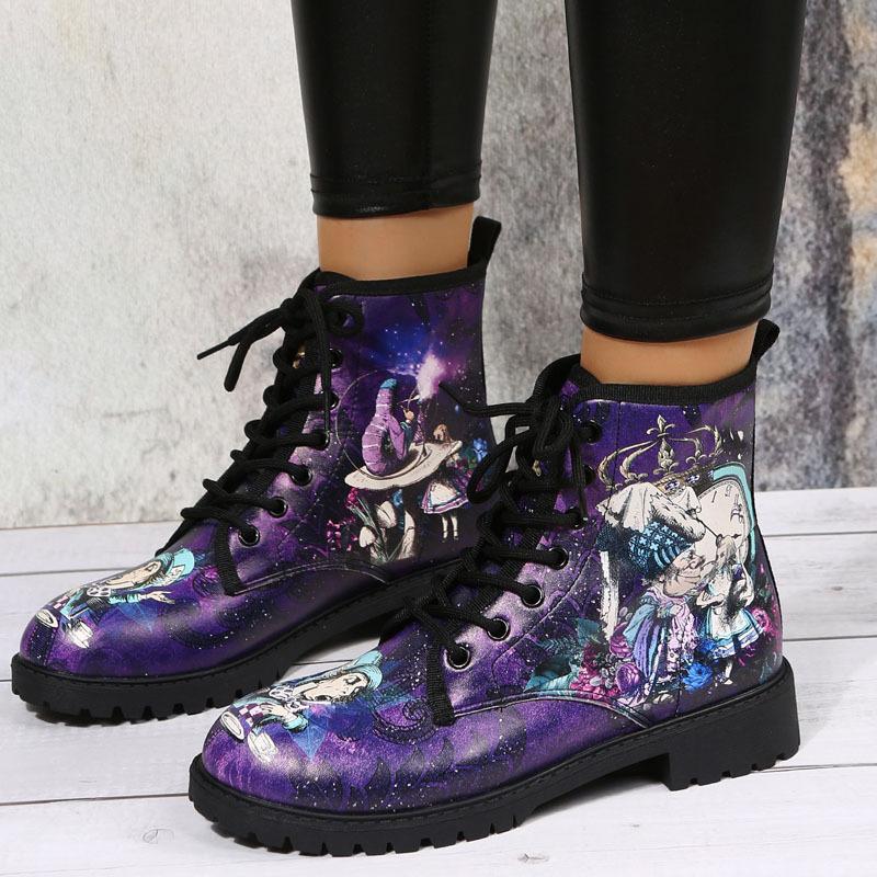 Осень новая мультяшный принт круглый носок плоский каблук шнуровка ботинки Мартин детские короткие ботинки большой размер 42
Осень новая мультяшный принт круглый носок плоский каблук шнуровка ботинки Мартин детские короткие ботинки большой размер 42