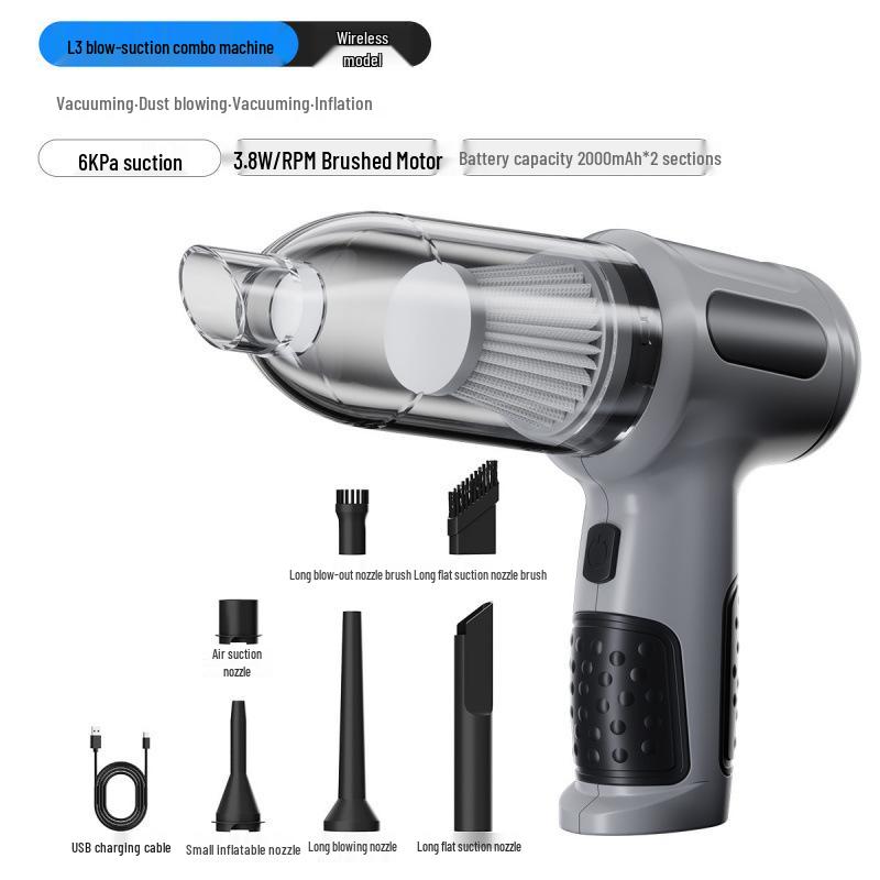 Wireless Car Vacuum Cleaner: Powerful Suction & Blowing, Compact Handheld Portable for Cars Default
Wireless Car Vacuum Cleaner: Powerful Suction & Blowing, Compact Handheld Portable for Cars Default