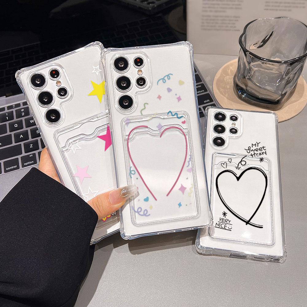 Card Holder Case For Samsung A55 5G A54 A15 A16 A35 A52 A53 A73 A34 A33 A14 A13 A12 A32 A72 A25 A24 A22 Soft Love Heart Covers For SamsungA14 4 5G
Card Holder Case For Samsung A55 5G A54 A15 A16 A35 A52 A53 A73 A34 A33 A14 A13 A12 A32 A72 A25 A24 A22 Soft Love Heart Covers For SamsungA14 4 5G