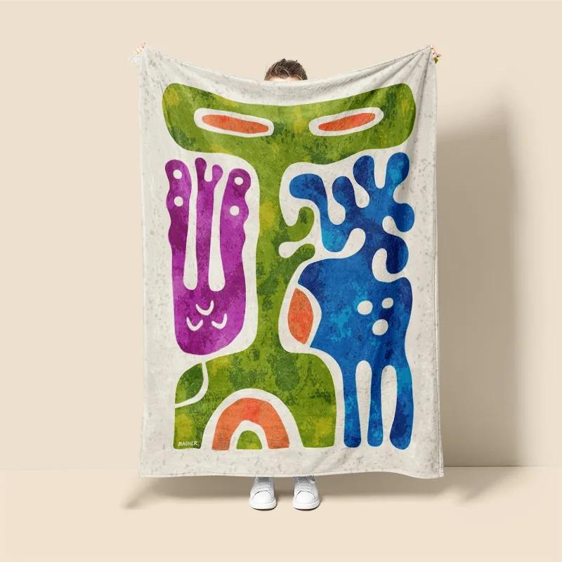 Scandinavian ins style Morandi blanket abstract geometric design anti-static dust Netroots with the same sofa cover blanket 75x90cm
Scandinavian ins style Morandi blanket abstract geometric design anti-static dust Netroots with the same sofa cover blanket 75x90cm
