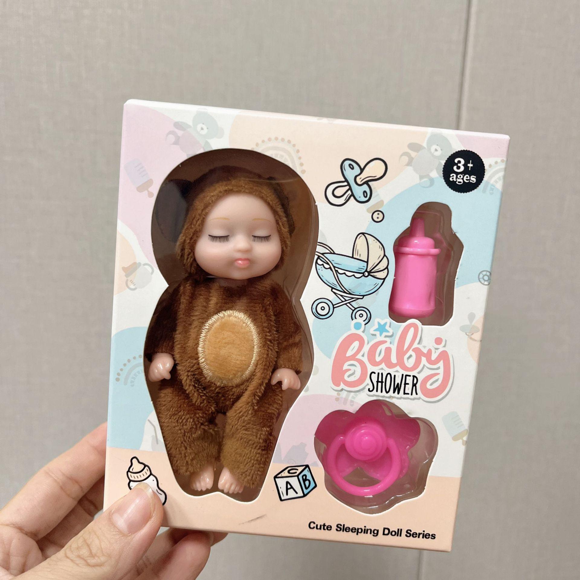 Baby Shower Cute Sleeping Doll Series Small Rebirth Doll With Bottle Little Girl Playing Household Children S Plaything Set Box
Baby Shower Cute Sleeping Doll Series Small Rebirth Doll With Bottle Little Girl Playing Household Children S Plaything Set Box