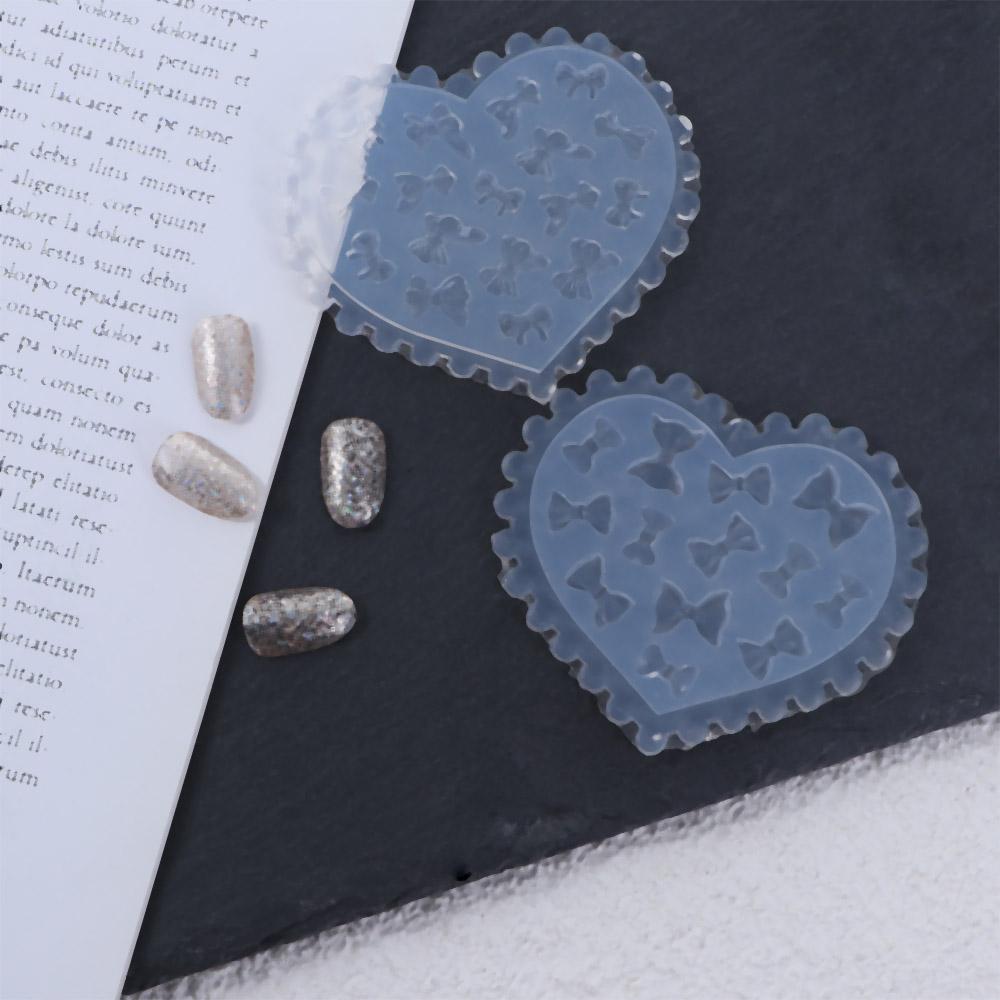 Manicure Tools DIY Bow Heart 3D Stamping Plate Silicone Stencils Nail Art Templates Nail Mold AM-4
Manicure Tools DIY Bow Heart 3D Stamping Plate Silicone Stencils Nail Art Templates Nail Mold AM-4