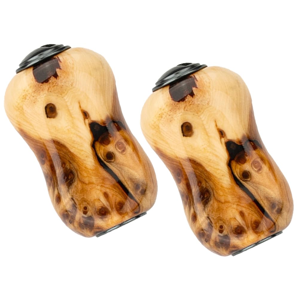 VISPREA Wooden Knob 2pcs Power Reel Handle Knob Compatible with Shimano Daiwa Fishing Reel Handle Ball Applicable Baitcasting Reel Spinning Reel
VISPREA Wooden Knob 2pcs Power Reel Handle Knob Compatible with Shimano Daiwa Fishing Reel Handle Ball Applicable Baitcasting Reel Spinning Reel