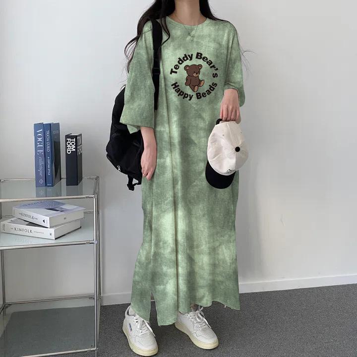 Women s Mid-Length Tie-Dye T-Shirt Dress - European Style, High-End Fashion, Casual, Short-Sleeved, Spring/Summer Collection M
Women s Mid-Length Tie-Dye T-Shirt Dress - European Style, High-End Fashion, Casual, Short-Sleeved, Spring/Summer Collection M