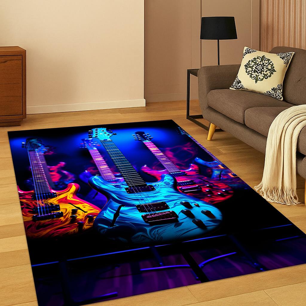 Electric Guitar Bass skull Carpet Rug for Bedroom Living Room Sofa Doormat Kitchen Home Decor,Kid Game Area Rug Non-slip Mat 40x60cm
Electric Guitar Bass skull Carpet Rug for Bedroom Living Room Sofa Doormat Kitchen Home Decor,Kid Game Area Rug Non-slip Mat 40x60cm