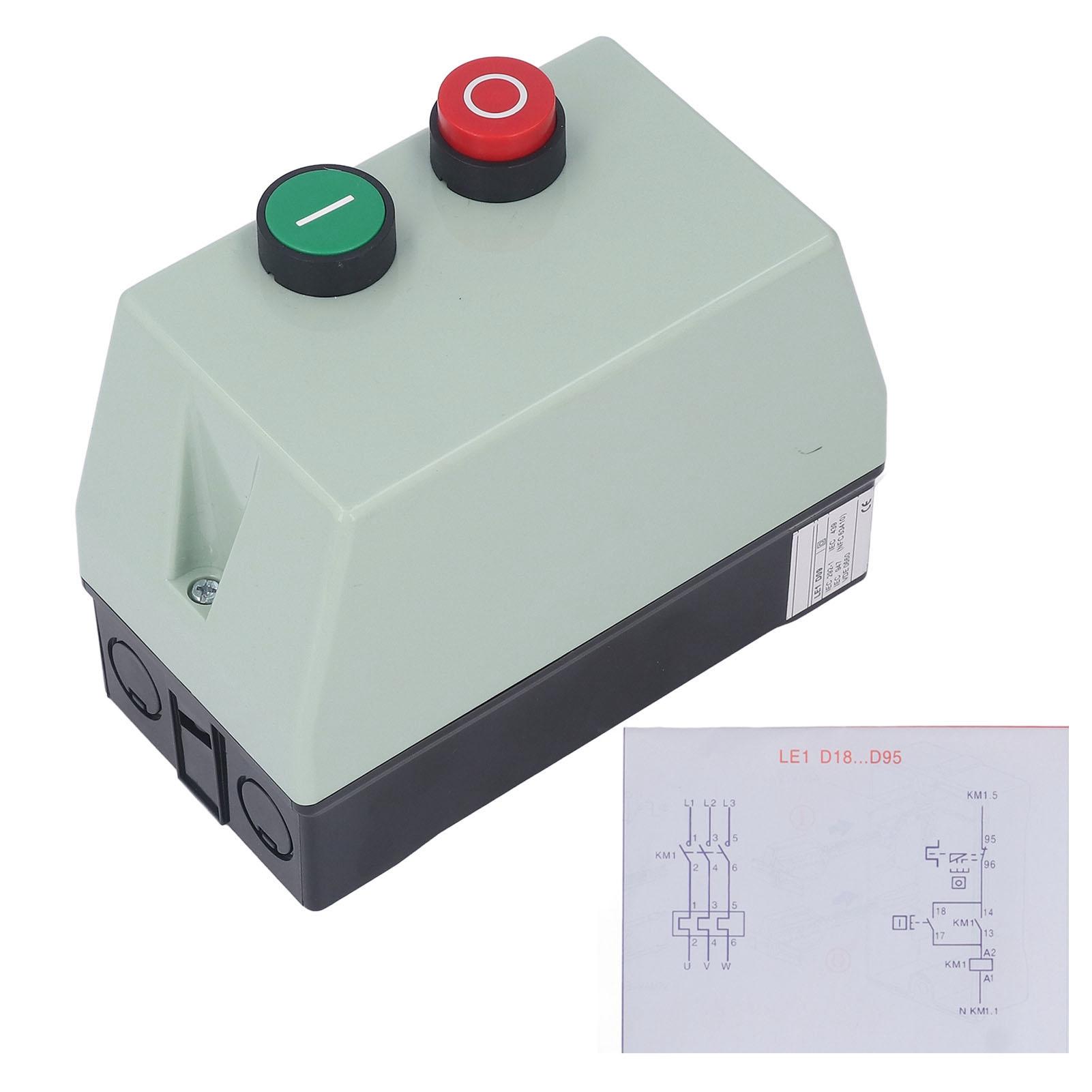 Magnetic Electric Motor Starter IP55 Water Proof Motor Start Control Switch Single Phase 220 230V білий
Magnetic Electric Motor Starter IP55 Water Proof Motor Start Control Switch Single Phase 220 230V білий