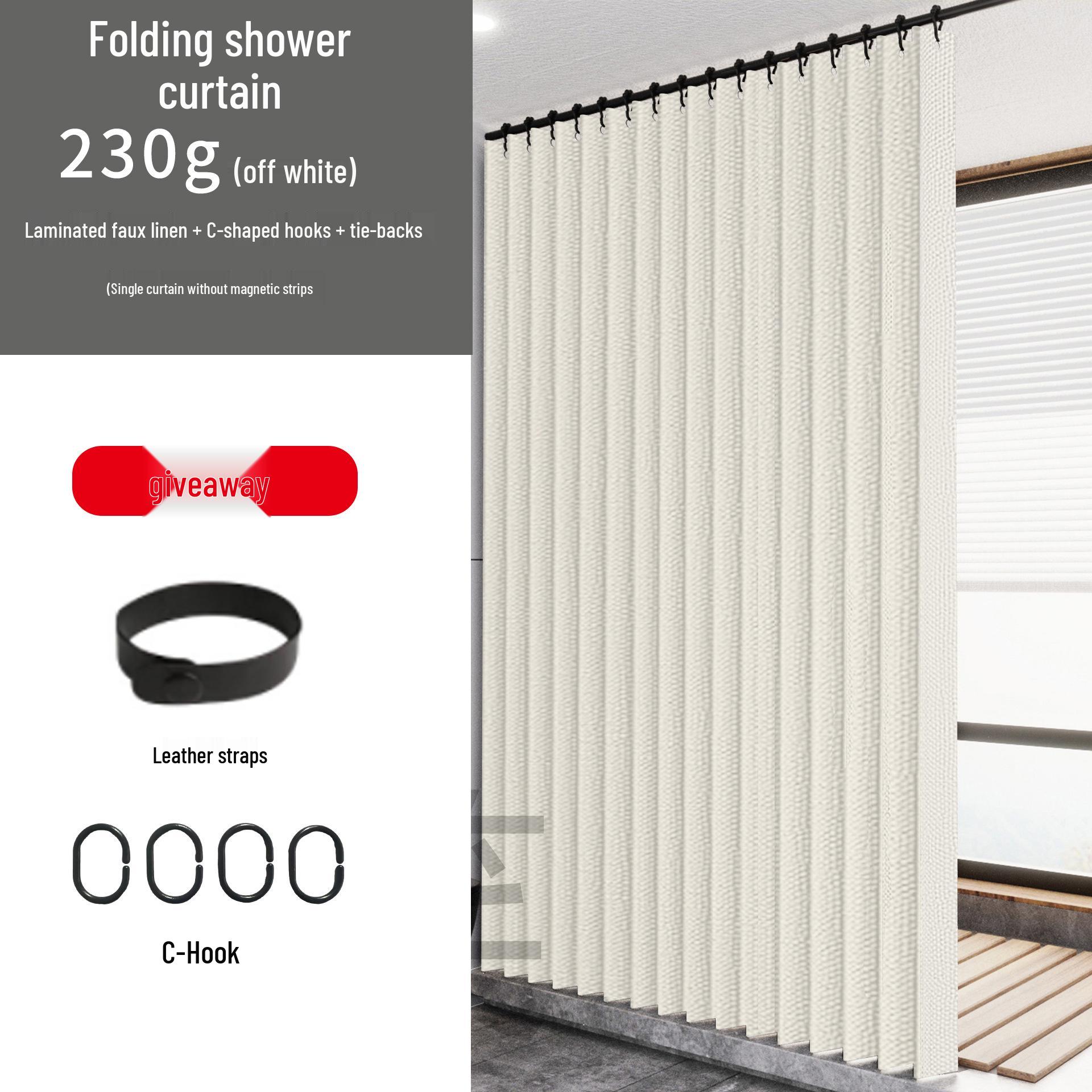 Водонепроницаемая складная шторка для душа для туалетов и ванных комнат, перегородка из имитации льна без сверления. 260x200 cm
Водонепроницаемая складная шторка для душа для туалетов и ванных комнат, перегородка из имитации льна без сверления. 260x200 cm