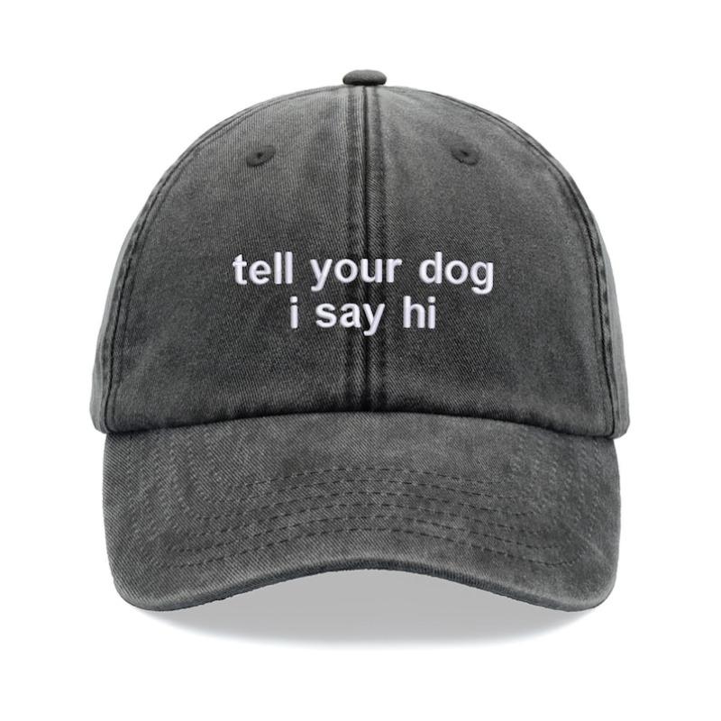 1pc tell Your Dog I Say Hi Baseball Caps Men,outdoor Leisure Vintage Washed Unisex Adjustable Dad Hat for Sports Sun Holiday Adjustable чорний
1pc tell Your Dog I Say Hi Baseball Caps Men,outdoor Leisure Vintage Washed Unisex Adjustable Dad Hat for Sports Sun Holiday Adjustable чорний