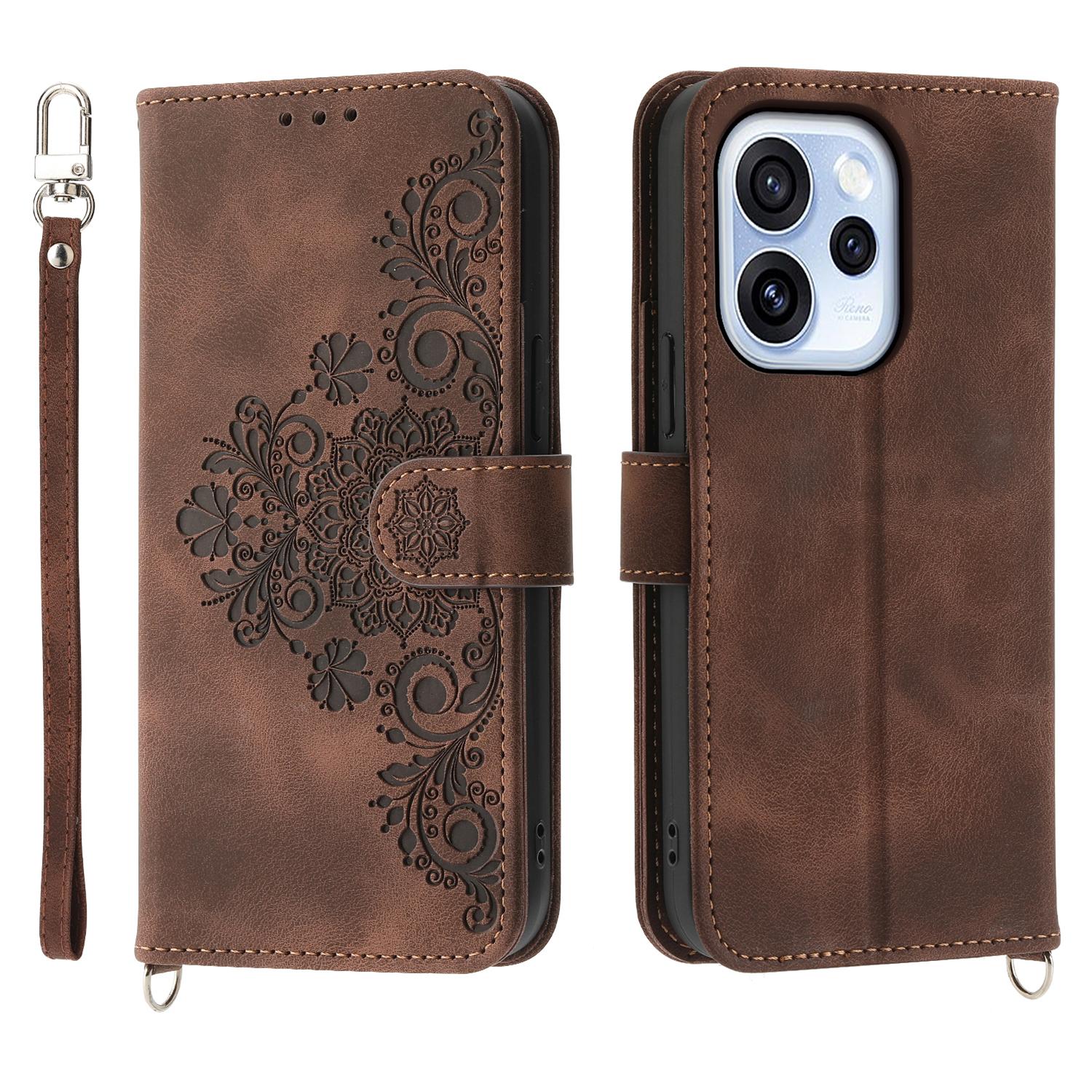 For Oppo Reno15 F 5G Wallet Case Flower Pattern PU Leather Phone Cover with Strap
For Oppo Reno15 F 5G Wallet Case Flower Pattern PU Leather Phone Cover with Strap