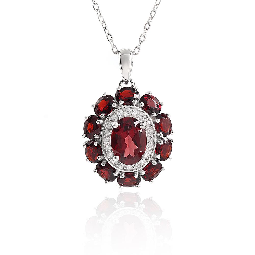 2026,Flower design 925 sterling silver necklace natural garnet pendant January Birthstone fine jewelry for women s birthday gift m червоний
2026,Flower design 925 sterling silver necklace natural garnet pendant January Birthstone fine jewelry for women s birthday gift m червоний