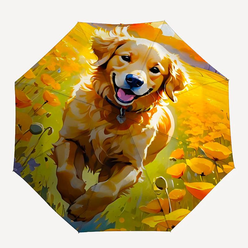 1pc Dog Golden Retriever Flowers Automatic Open/Close, 8-Rib Durable Frame, Compact Folding, Elegant Man/Women s Travel001
1pc Dog Golden Retriever Flowers Automatic Open/Close, 8-Rib Durable Frame, Compact Folding, Elegant Man/Women s Travel001