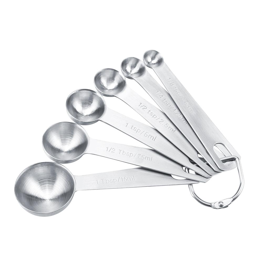 6Pcs/Set Stainless Steel Measuring Spoons Cups for Coffee Seasoning Kitchen Cooking Tools
6Pcs/Set Stainless Steel Measuring Spoons Cups for Coffee Seasoning Kitchen Cooking Tools