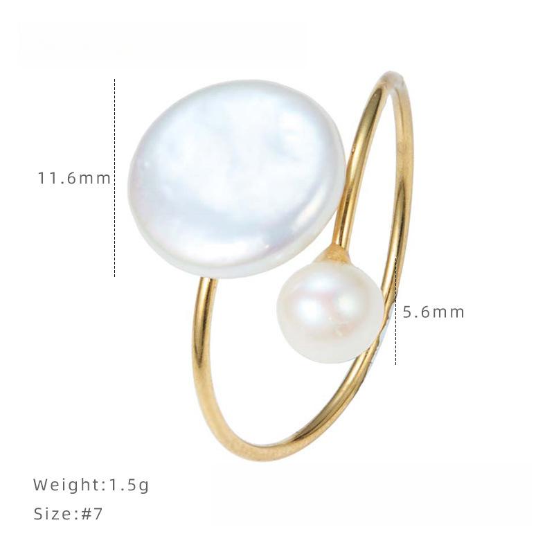 Крупное кольцо-разомкнутое кольцо из натурального барочного пресноводного жемчуга, обернутое золотом, универсальное кольцо для пальца высокого класса, женская ниша
Крупное кольцо-разомкнутое кольцо из натурального барочного пресноводного жемчуга, обернутое золотом, универсальное кольцо для пальца высокого класса, женская ниша