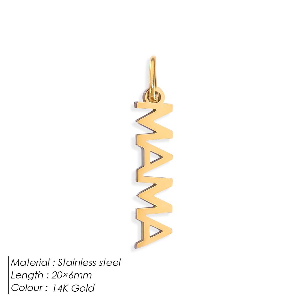 eManco Stainless Steel MAMA LOVE Letter Pendant with Single Loop Charms for DIY Necklace Bracelet Jewelry Making 48 Hour Shippin
eManco Stainless Steel MAMA LOVE Letter Pendant with Single Loop Charms for DIY Necklace Bracelet Jewelry Making 48 Hour Shippin
