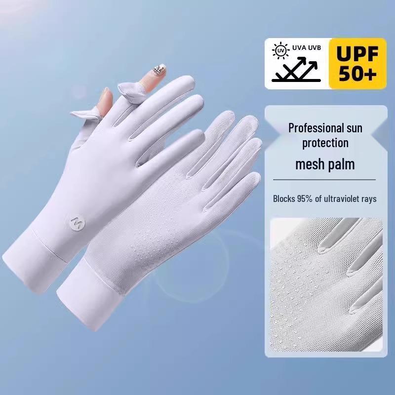 Женские перчатки из ледяного шелка для защиты от солнца, тонкие, с защитой от УФ-лучей, нескользящие, для вождения и езды на велосипеде, совместимые с сенсорным экраном.
Женские перчатки из ледяного шелка для защиты от солнца, тонкие, с защитой от УФ-лучей, нескользящие, для вождения и езды на велосипеде, совместимые с сенсорным экраном.