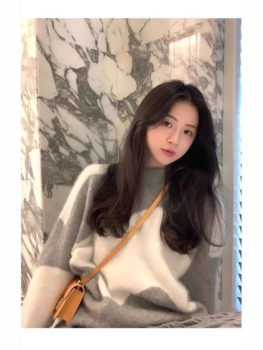 Retro Women s Color Block Round Neck Sweater - Autumn/Winter Loose Knit Base Layer Top 2X Large серый
Retro Women s Color Block Round Neck Sweater - Autumn/Winter Loose Knit Base Layer Top 2X Large серый