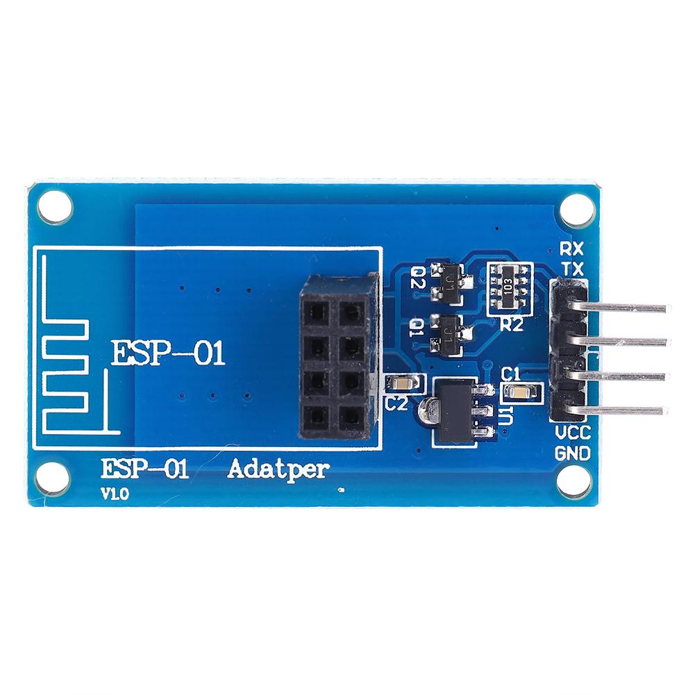 2Pcs Set ESP8266 Wifi Wireless ESP01 Adapter Module 3.3V5V Transparent Pass Through Module
2Pcs Set ESP8266 Wifi Wireless ESP01 Adapter Module 3.3V5V Transparent Pass Through Module