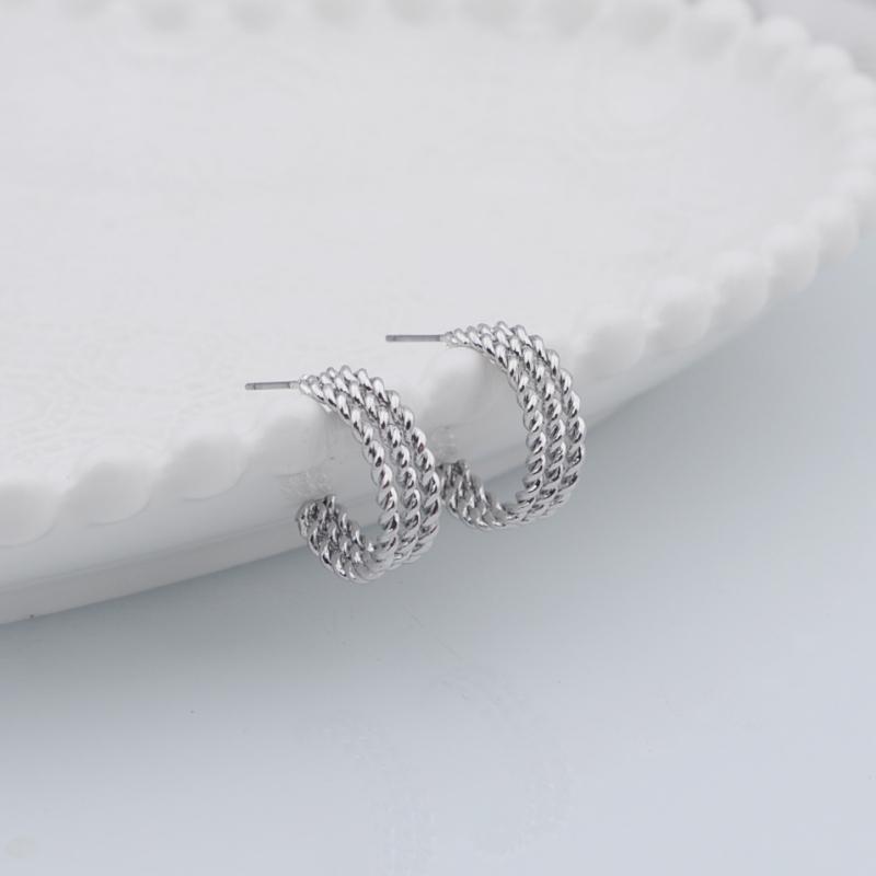 New Small Twist C-shaped Stud Earrings for Women Three-layers Mini Semicircle Geometry Tiny Earrings Party Ear Zircon 2024
New Small Twist C-shaped Stud Earrings for Women Three-layers Mini Semicircle Geometry Tiny Earrings Party Ear Zircon 2024
