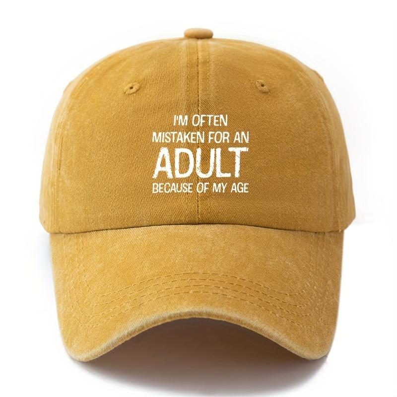 Fabric.MAKEFGE Often Mistaken for Adults Baseball Cap Unisex Adjustable Trucker Hat жовтий
Fabric.MAKEFGE Often Mistaken for Adults Baseball Cap Unisex Adjustable Trucker Hat жовтий