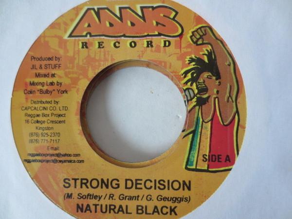 7inch Record NATURAL BLACK - Strong Decision ADDIS028 Addis Records 2004 Jamaica Reggae, Ska & Dub Used
7inch Record NATURAL BLACK - Strong Decision ADDIS028 Addis Records 2004 Jamaica Reggae, Ska & Dub Used