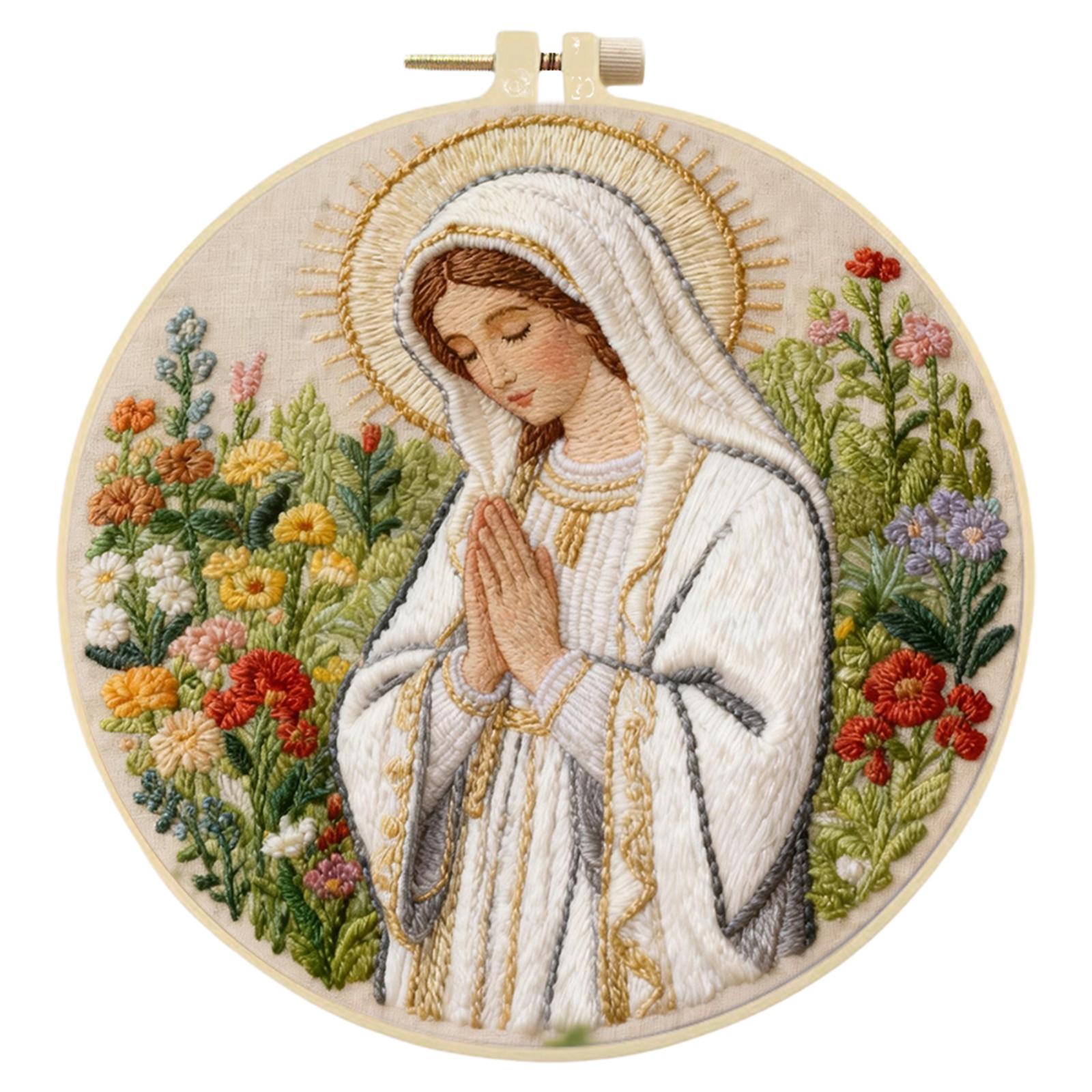 Jesus DIY Stamped Embroidery Kit with Embroidery Hoop Cross Stitch Kit 30x30cm for Adults Beginners Craft Lovers Gift
Jesus DIY Stamped Embroidery Kit with Embroidery Hoop Cross Stitch Kit 30x30cm for Adults Beginners Craft Lovers Gift