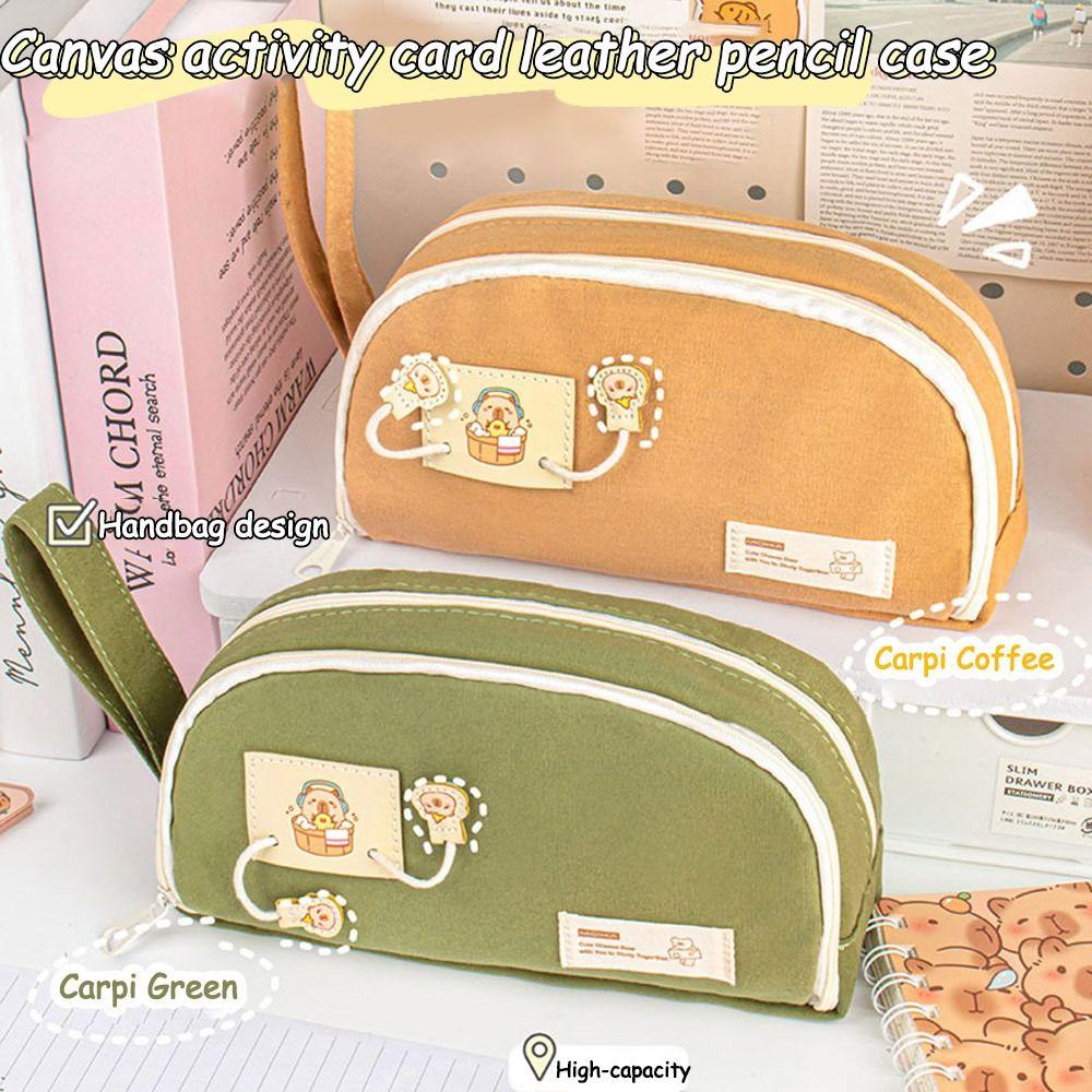 Canvas Student Stationery Box Large Capacity Children Pencil Pouch School Supplies кавовий
Canvas Student Stationery Box Large Capacity Children Pencil Pouch School Supplies кавовий