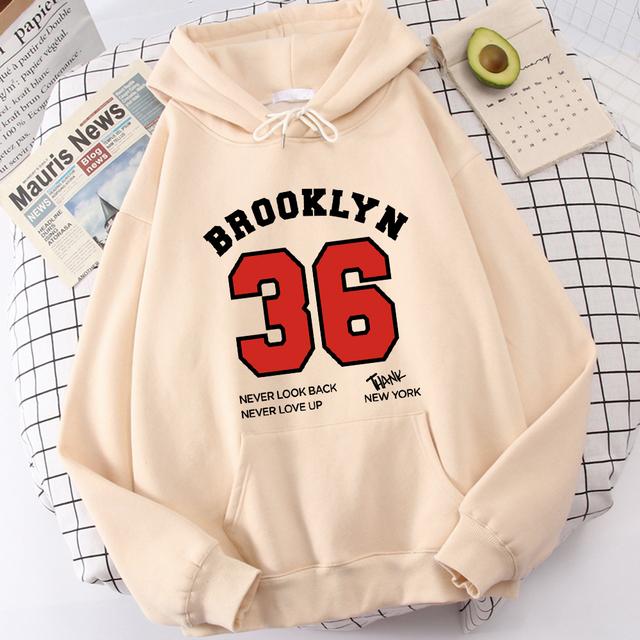 Женская толстовка с длинными рукавами Brooklyn 36 New York, женская универсальная одежда с графикой, удобный спортивный костюм, индивидуальная одежда в стиле Харадзюку
Женская толстовка с длинными рукавами Brooklyn 36 New York, женская универсальная одежда с графикой, удобный спортивный костюм, индивидуальная одежда в стиле Харадзюку