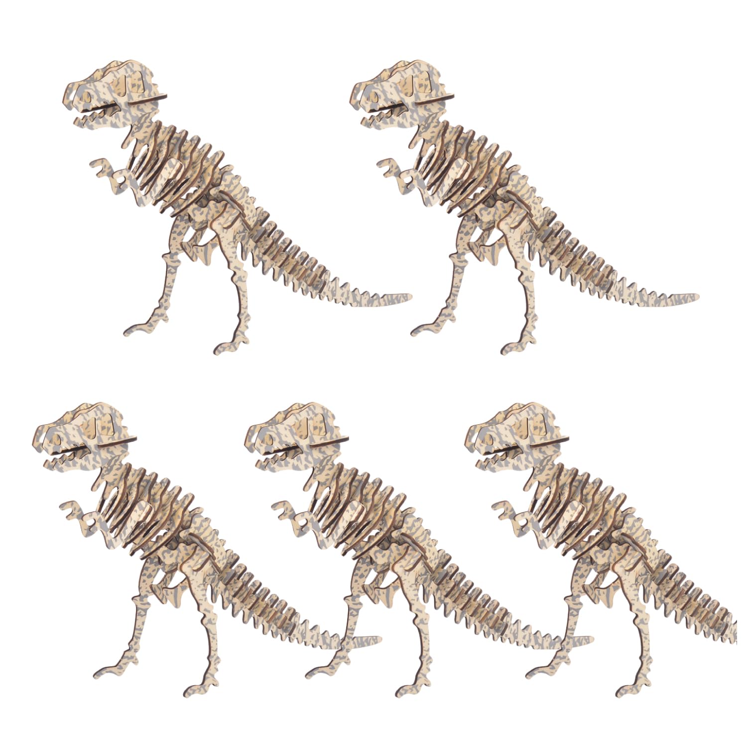 Set of 5 Tyrannosaurus Rex Wooden 3D Laser Beginner Educational Toy for Kids and Fun for Shareable Popular Birthday or Christmas Gift Puzzles, Models,
Set of 5 Tyrannosaurus Rex Wooden 3D Laser Beginner Educational Toy for Kids and Fun for Shareable Popular Birthday or Christmas Gift Puzzles, Models,