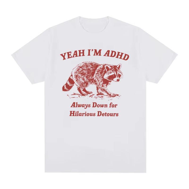 Funny Yeah I m ADHD Raccoon Meme T Shirts Men Women Fashion Casual O-Neck Oversized T-shirt High Quality Cotton Tops Tshirt 5XL різнокольоровий
Funny Yeah I m ADHD Raccoon Meme T Shirts Men Women Fashion Casual O-Neck Oversized T-shirt High Quality Cotton Tops Tshirt 5XL різнокольоровий
