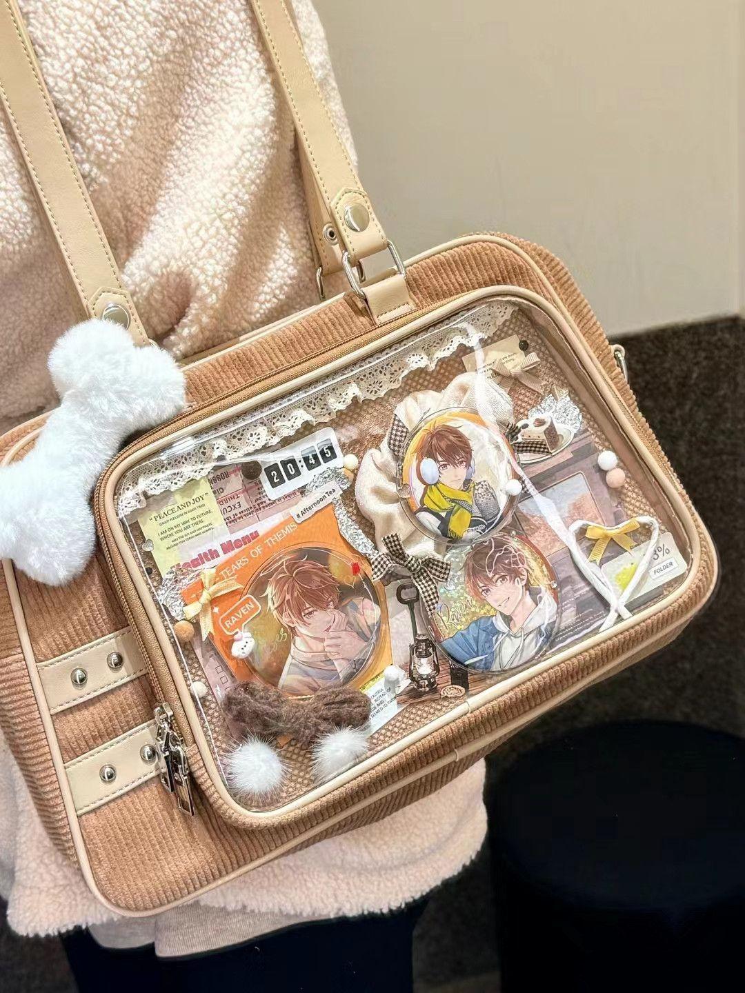 JIAERDI Japanese Corduroy Black Handbag Women College Style Transparent Ita Bag Handbag Ladies Large Capacity Pain Bag Aesthetic 38x25x9cm хаки
JIAERDI Japanese Corduroy Black Handbag Women College Style Transparent Ita Bag Handbag Ladies Large Capacity Pain Bag Aesthetic 38x25x9cm хаки