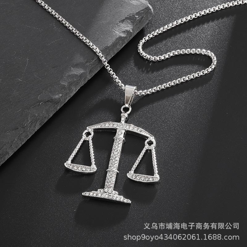 Men s Hip Hop Fashion Scale Pendant Necklace Steel colored
Men s Hip Hop Fashion Scale Pendant Necklace Steel colored