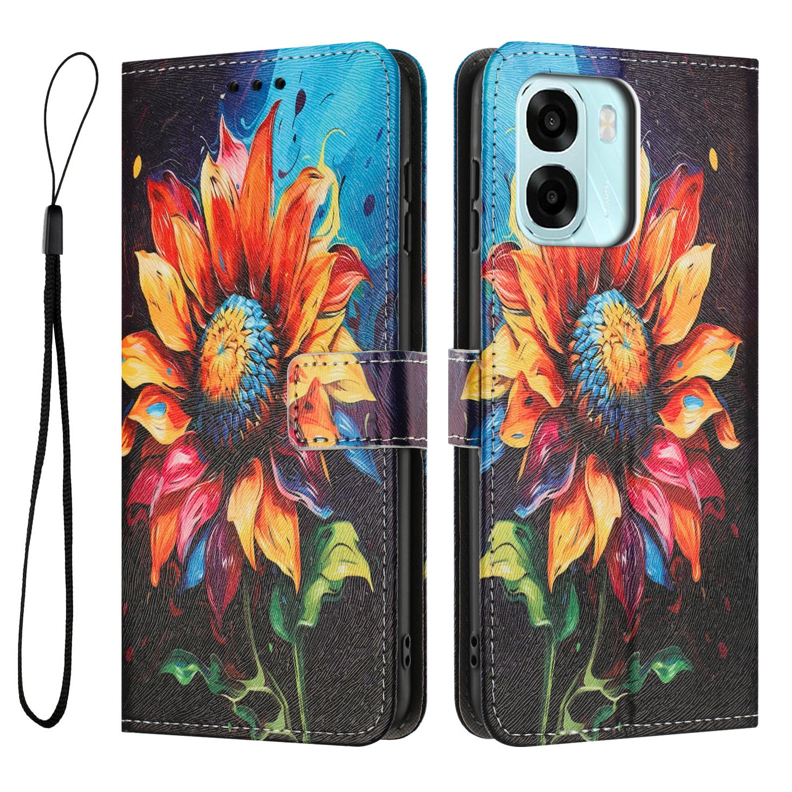 Для Oppo A6x 4G/Oppo A6 5G/Oppo A6x 5G Чехол-кошелек с рисунком из ПУ-кожи Чехол для телефона с ремешком
Для Oppo A6x 4G/Oppo A6 5G/Oppo A6x 5G Чехол-кошелек с рисунком из ПУ-кожи Чехол для телефона с ремешком