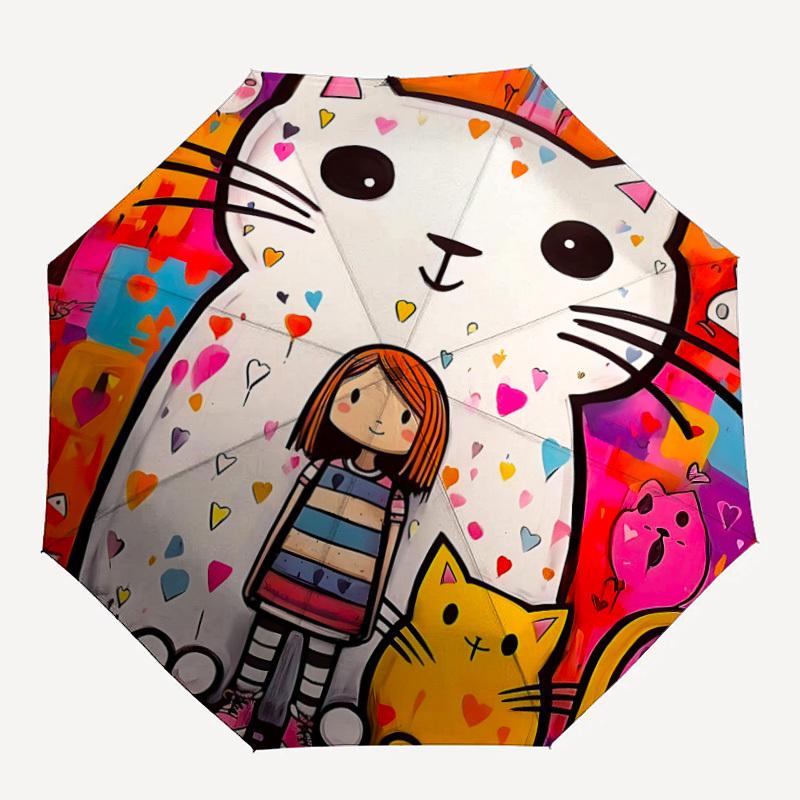 1PC Cat Girl Automatic Folding Umbrella, Portable & Foldable Design with 8 Ribs, Casual Outdoor Accessory, Umbrella for Windproof45
1PC Cat Girl Automatic Folding Umbrella, Portable & Foldable Design with 8 Ribs, Casual Outdoor Accessory, Umbrella for Windproof45