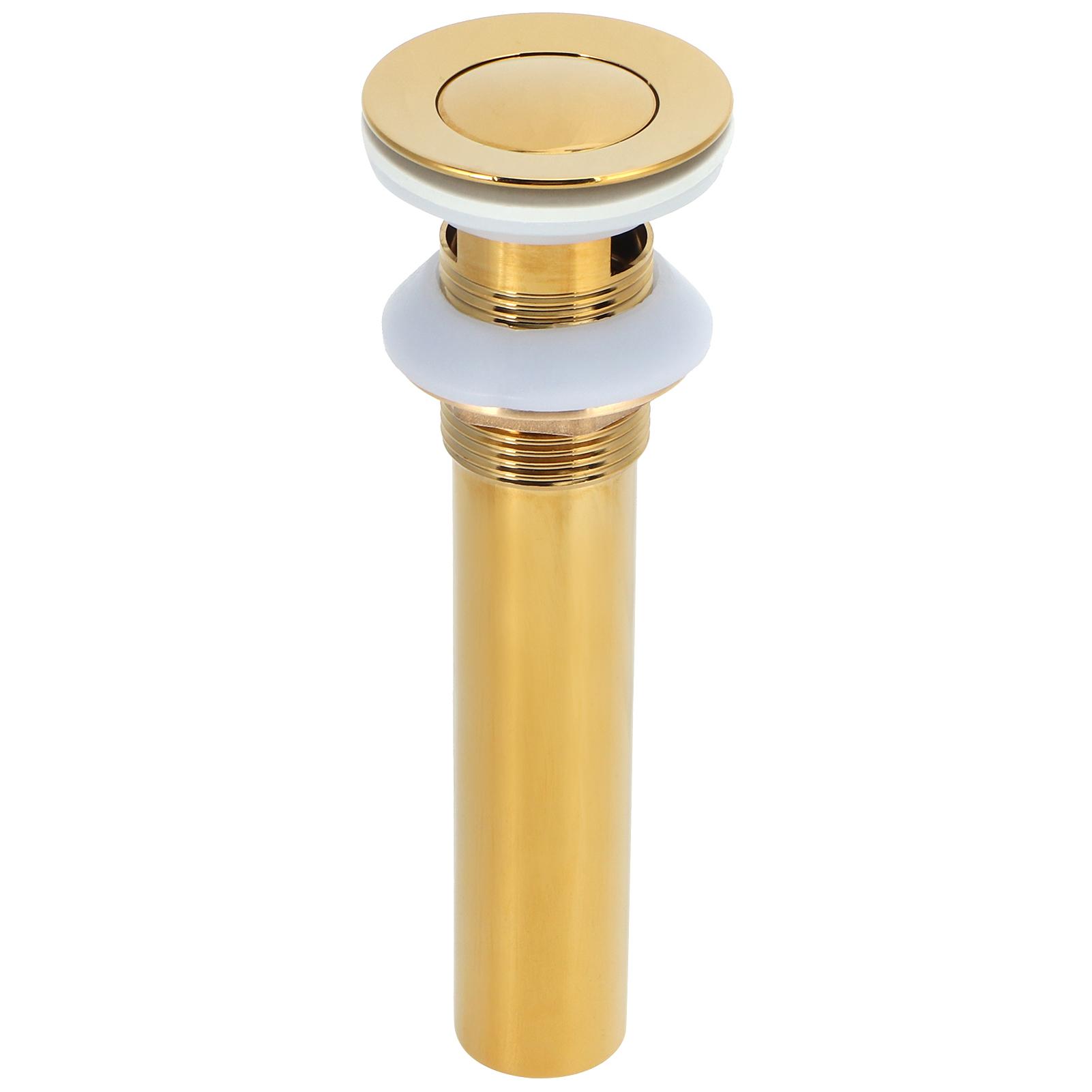 Gold Sink Drain without Overflow Anti Clog Bathroom Faucet Wash Basin Drain Stopperwith Hole
Gold Sink Drain without Overflow Anti Clog Bathroom Faucet Wash Basin Drain Stopperwith Hole