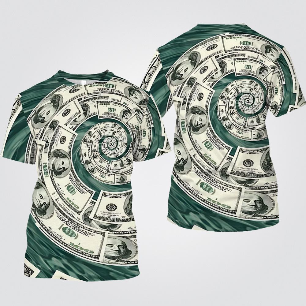 Summer Dollar Vortex 3D Print T-Shirts Streetwear Men FashionCasual Oversized O-Neck Short Sleeved T Shirt Tees Tops Clothing 5XL
Summer Dollar Vortex 3D Print T-Shirts Streetwear Men FashionCasual Oversized O-Neck Short Sleeved T Shirt Tees Tops Clothing 5XL