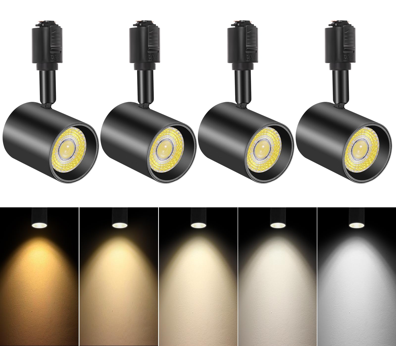TuyuBEE 5-Color Adjustable Duct Rail Spotlight, 10W Integrated LED Light (85W Equivalent), Bright Rail Light, High Color Rendering CRI90+ 2700K-6000K
TuyuBEE 5-Color Adjustable Duct Rail Spotlight, 10W Integrated LED Light (85W Equivalent), Bright Rail Light, High Color Rendering CRI90+ 2700K-6000K