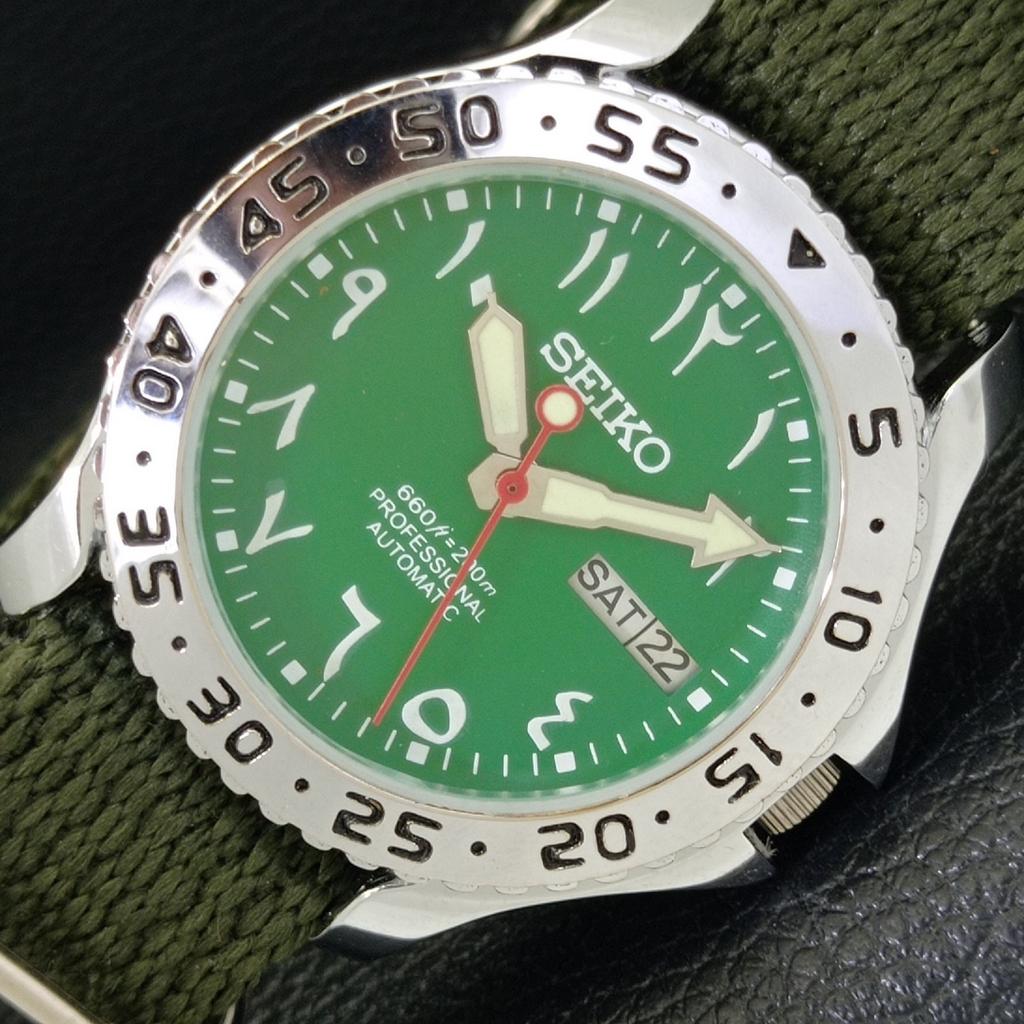 ВОССТАНОВЛЕННЫЕ ВИНТАЖНЫЕ АВТОМАТИЧЕСКИЕ ЯПОНСКИЕ МУЖСКИЕ ЧАСЫ SEIKO С ЗЕЛЕНЫМ ЦИФЕРБЛАТОМ В АРАБСКОМ СТИЛЕ a434351-2 R120-a434351
ВОССТАНОВЛЕННЫЕ ВИНТАЖНЫЕ АВТОМАТИЧЕСКИЕ ЯПОНСКИЕ МУЖСКИЕ ЧАСЫ SEIKO С ЗЕЛЕНЫМ ЦИФЕРБЛАТОМ В АРАБСКОМ СТИЛЕ a434351-2 R120-a434351