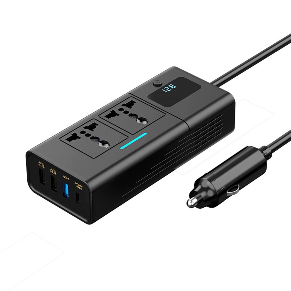 DC12V to AC220V 50HZ 200W Car Inverter PD QC3.0 2USB Ports Phone Fast Charger Cigarette Lighter Power Adapter Universal Socket DC12V To AC220V
DC12V to AC220V 50HZ 200W Car Inverter PD QC3.0 2USB Ports Phone Fast Charger Cigarette Lighter Power Adapter Universal Socket DC12V To AC220V