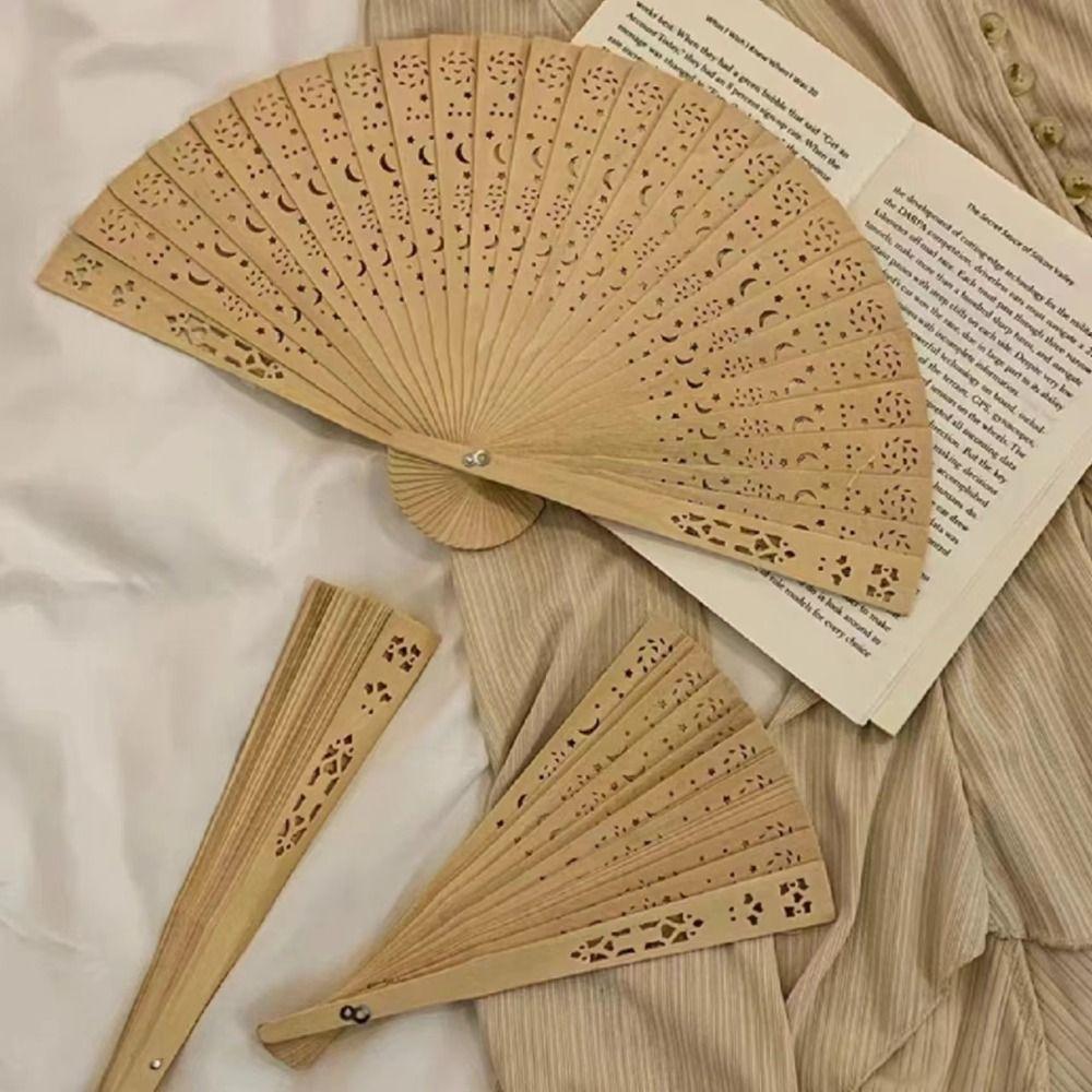Vintage Hand Held Fan Engraved Chinese Wooden Fan Home Decoration Bamboo Folding Fan Women 3
Vintage Hand Held Fan Engraved Chinese Wooden Fan Home Decoration Bamboo Folding Fan Women 3