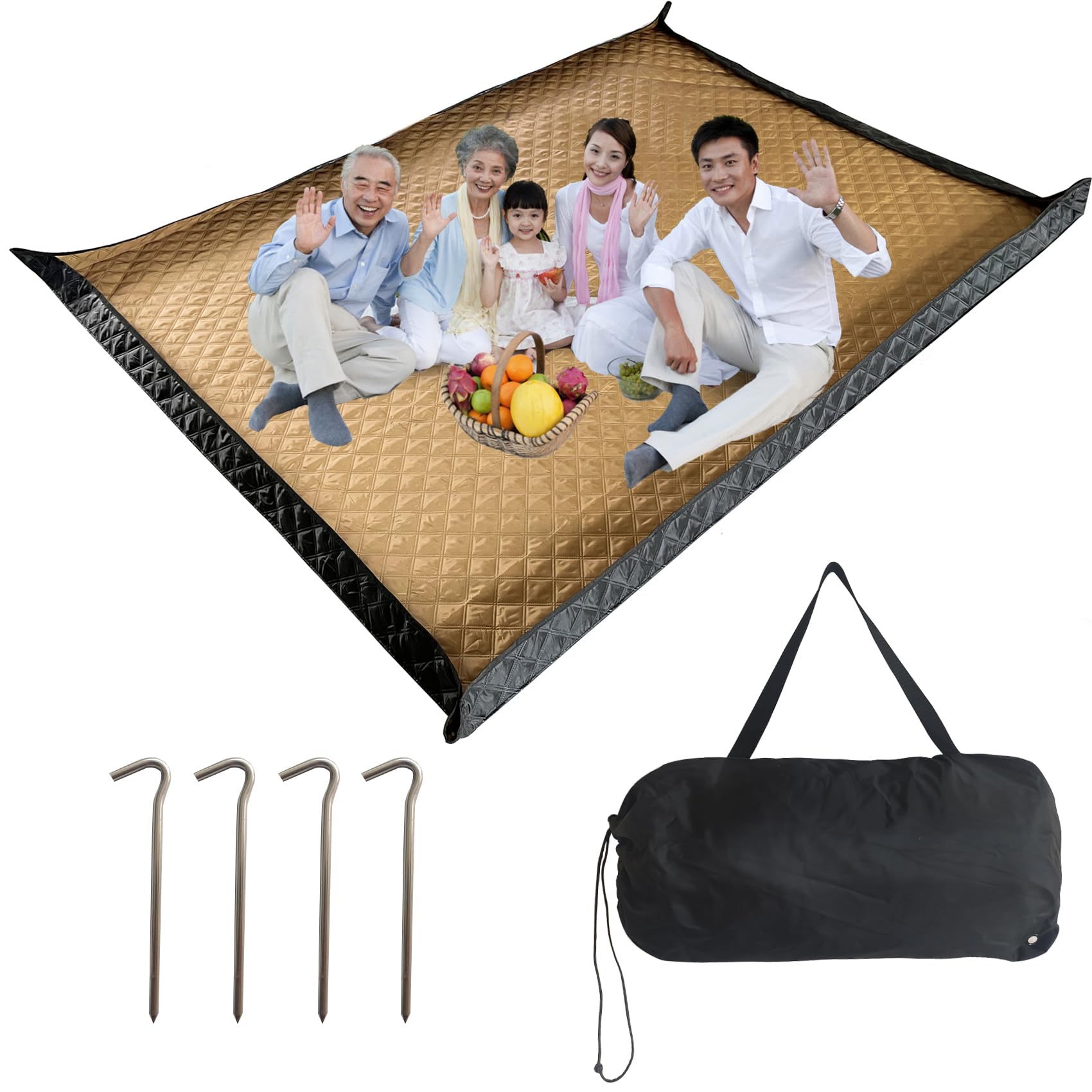 NewB Picnic Leisure Ground Sheet Thick Waterproof Large Size Leisure Compact Stylish Large Outdoor Dining Mat Tent Inner Mat Camping Outdoor 3 Person
NewB Picnic Leisure Ground Sheet Thick Waterproof Large Size Leisure Compact Stylish Large Outdoor Dining Mat Tent Inner Mat Camping Outdoor 3 Person
