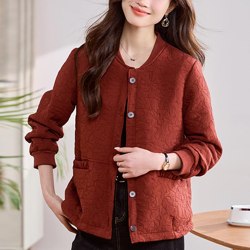 Women s Jacquard Angora Red Jacket - Spring/Autumn 2025 Fashion, Loose Fit, Age-Reducing Baseball Style Top Medium
Women s Jacquard Angora Red Jacket - Spring/Autumn 2025 Fashion, Loose Fit, Age-Reducing Baseball Style Top Medium