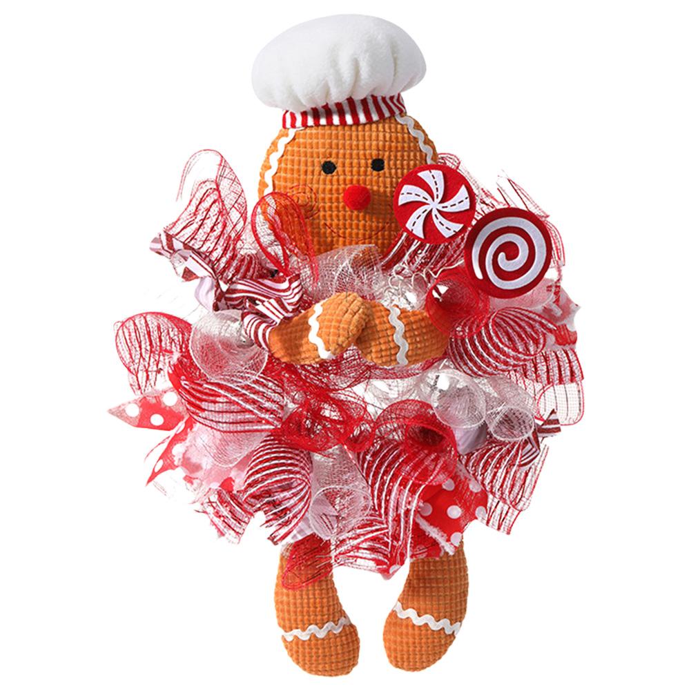 Рождественский венок на дверь Рождественская подвесная табличка «Пряничный человечек» Венок с куклой-пряничным человечком и леденцом Рождественские украшения для входной двери
Рождественский венок на дверь Рождественская подвесная табличка «Пряничный человечек» Венок с куклой-пряничным человечком и леденцом Рождественские украшения для входной двери