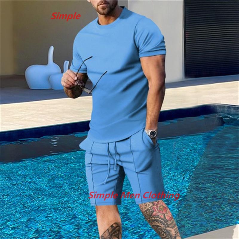 Summer Streetwear Men Tracksuit Set Solid Color T Shirt Sets Sweatshirt Jogging Short Sleeve Suit Clothes Mens Clothing Suit
Summer Streetwear Men Tracksuit Set Solid Color T Shirt Sets Sweatshirt Jogging Short Sleeve Suit Clothes Mens Clothing Suit