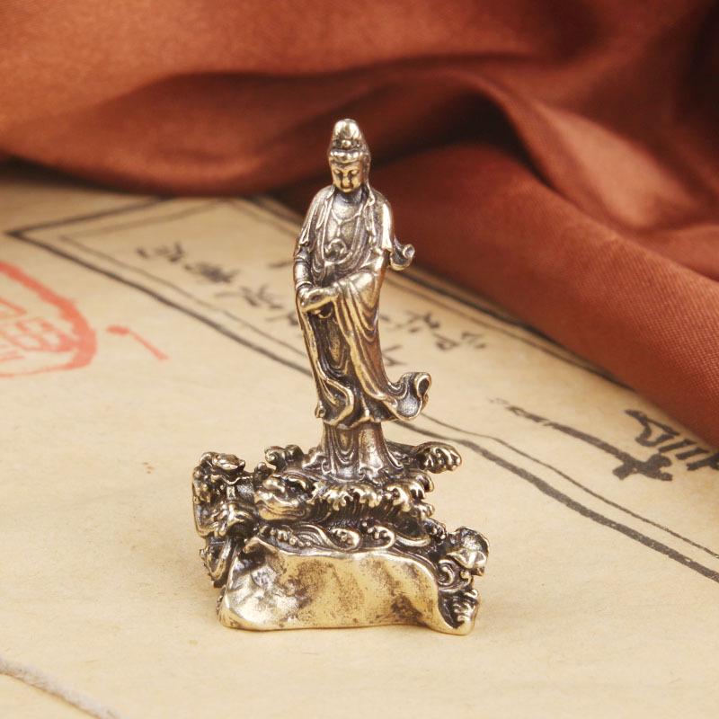 Ретро Латунная Статуя Гуаньинь Южного Моря Настольное Украшение - Бронзовое Изделие Бодхисаттвы
Ретро Латунная Статуя Гуаньинь Южного Моря Настольное Украшение - Бронзовое Изделие Бодхисаттвы