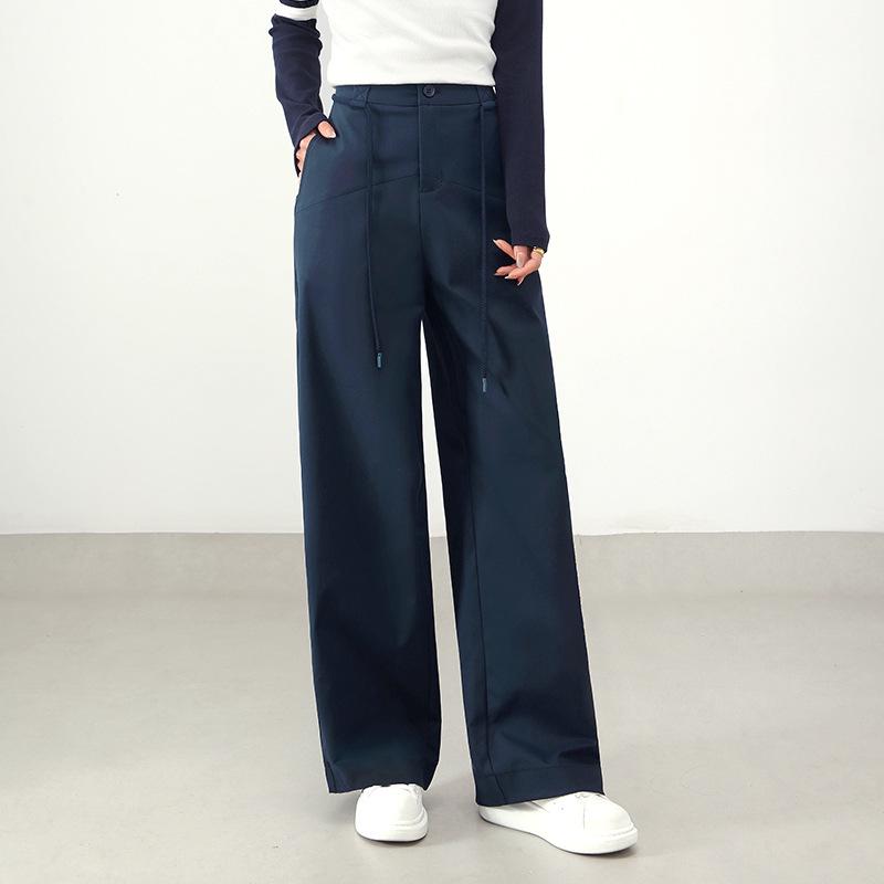 2026 Spring Women s High-Waisted Wide-Leg Pants with Double Waistband and Zipper Fly 27 темно-синього кольору
2026 Spring Women s High-Waisted Wide-Leg Pants with Double Waistband and Zipper Fly 27 темно-синього кольору