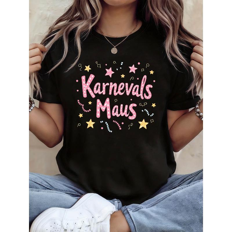 Women s German Carnival Mouse Theme T-Shirt - Star & Strip & Slogan Decor Casual Short Sleeve, Pink-Yellow Lively Carnival German Festive Top 4XL чорний
Women s German Carnival Mouse Theme T-Shirt - Star & Strip & Slogan Decor Casual Short Sleeve, Pink-Yellow Lively Carnival German Festive Top 4XL чорний