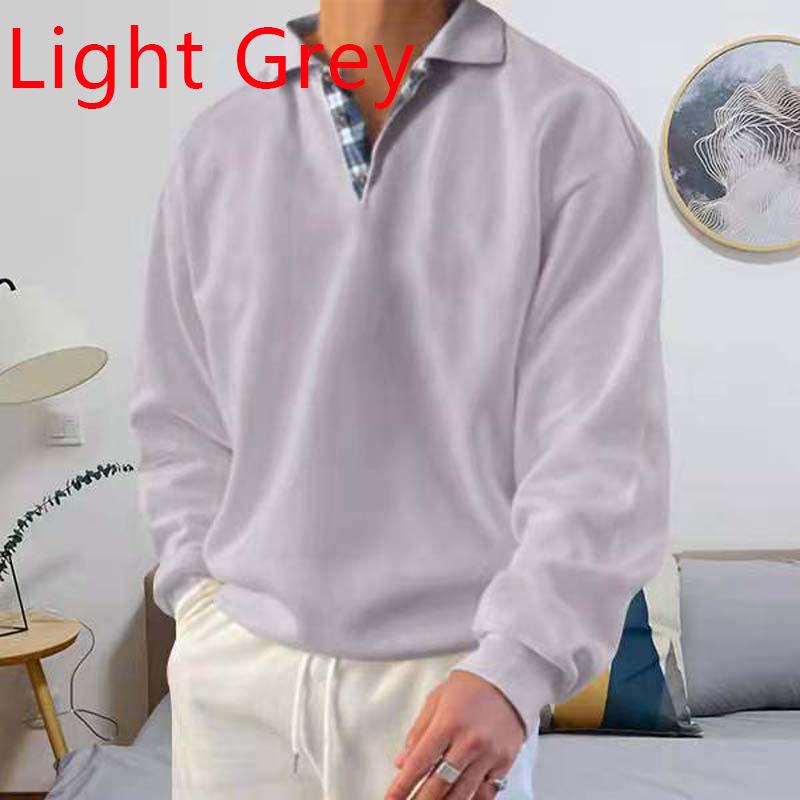 Autumn Long-sleeved V-neck Men s Loose-fitting Hoodie 5XL світло-сірий колір
Autumn Long-sleeved V-neck Men s Loose-fitting Hoodie 5XL світло-сірий колір