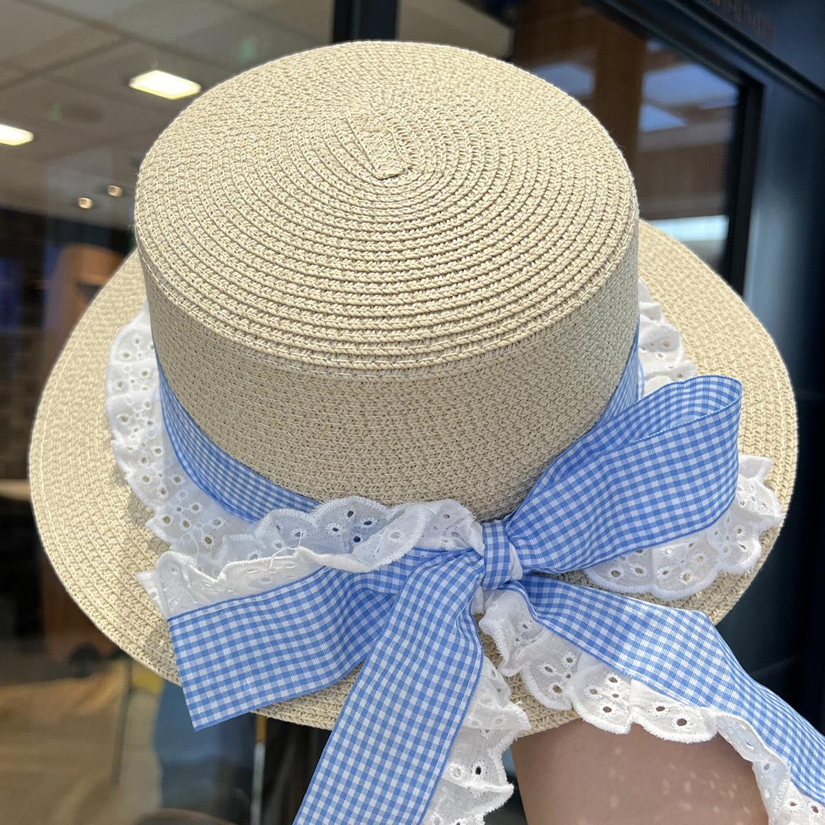 Spring And Summer New Lace Bow Ribbon Flat Top Hats Woman s Wide Brimmed Beach Shade And Sun Protection Straw Caps бежевий
Spring And Summer New Lace Bow Ribbon Flat Top Hats Woman s Wide Brimmed Beach Shade And Sun Protection Straw Caps бежевий